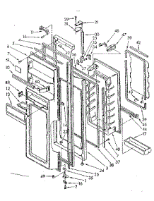 Refrigerator Door parts for Kenmore Refrigerator 106.8536880 (1068536880, 106 8536880) from AppliancePartsPros.com
