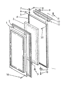 Serva-Door parts for Kenmore Refrigerator 106.8536880 (1068536880, 106 8536880) from AppliancePartsPros.com