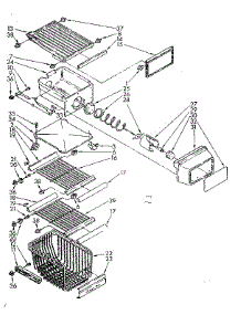 Freezer Interior parts for Kenmore Refrigerator 106.8536880 (1068536880, 106 8536880) from AppliancePartsPros.com