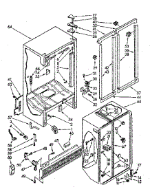 Cabinet Parts parts for Kenmore Refrigerator 106.8539541 (1068539541, 106 8539541) from AppliancePartsPros.com