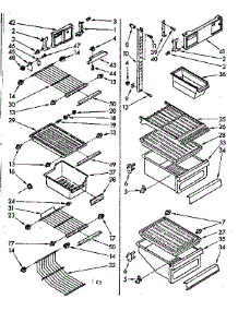 Liner Parts parts for Kenmore Refrigerator 106.8539541 (1068539541, 106 8539541) from AppliancePartsPros.com