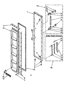 Freezer Door Parts parts for Kenmore Refrigerator 106.8539541 (1068539541, 106 8539541) from AppliancePartsPros.com