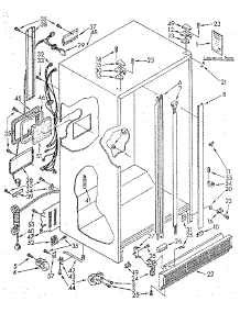 Cabinet parts for Kenmore Refrigerator 106.8555681 (1068555681, 106 8555681) from AppliancePartsPros.com