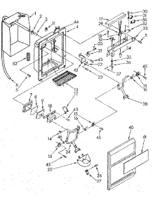 Dispenser Front parts for Kenmore Refrigerator 106.8555681 (1068555681, 106 8555681) from AppliancePartsPros.com