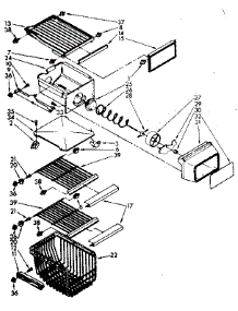 Freezer Interior Parts parts for Kenmore Refrigerator 106.8556771 (1068556771, 106 8556771) from AppliancePartsPros.com