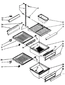 Interior Parts parts for Kenmore Refrigerator 106.8556771 (1068556771, 106 8556771) from AppliancePartsPros.com