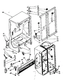 Cabinet Parts parts for Kenmore Refrigerator 106.8559222 (1068559222, 106 8559222) from AppliancePartsPros.com
