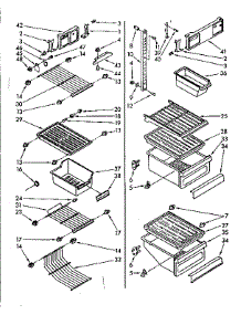 Liner Parts parts for Kenmore Refrigerator 106.8559281 (1068559281, 106 8559281) from AppliancePartsPros.com