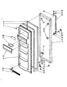 Refrigerator Door Parts parts for Kenmore Refrigerator 106.8562732 (1068562732, 106 8562732) from AppliancePartsPros.com