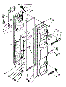 Freezer Door Parts parts for Kenmore Refrigerator 106.8562732 (1068562732, 106 8562732) from AppliancePartsPros.com