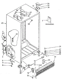 Cabinet Parts parts for Kenmore Refrigerator 106.8562733 (1068562733, 106 8562733) from AppliancePartsPros.com