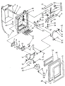 Dispenser Front Parts parts for Kenmore Refrigerator 106.8562733 (1068562733, 106 8562733) from AppliancePartsPros.com
