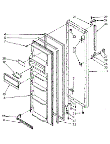 Refrigerator Door Parts parts for Kenmore Refrigerator 106.8562733 (1068562733, 106 8562733) from AppliancePartsPros.com