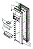 Refrigerator Interior Door Panel Parts