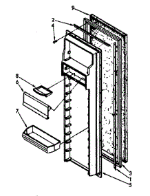 Refrigerator Interior Door Panel Parts parts for Kenmore Refrigerator 106.8562982 (1068562982, 106 8562982) from AppliancePartsPros.com