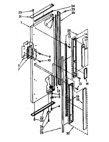 Refrigerator Exterior Door Panel Parts parts for Kenmore Refrigerator 106.8562982 (1068562982, 106 8562982) from AppliancePartsPros.com