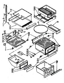 Refrigerator Interior Parts parts for Kenmore Refrigerator 106.8562982 (1068562982, 106 8562982) from AppliancePartsPros.com