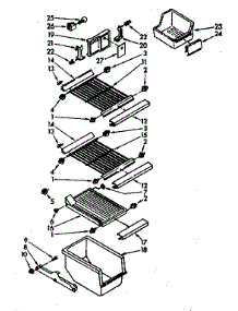 Freezer Interior Parts parts for Kenmore Refrigerator 106.8562982 (1068562982, 106 8562982) from AppliancePartsPros.com