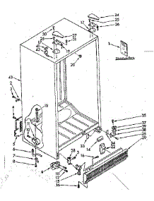 Cabinet Parts parts for Kenmore Refrigerator 106.8566712 (1068566712, 106 8566712) from AppliancePartsPros.com