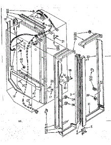 Breaker And Partition Parts parts for Kenmore Refrigerator 106.8566712 (1068566712, 106 8566712) from AppliancePartsPros.com