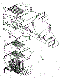 Freezer Interior Parts parts for Kenmore Refrigerator 106.8566712 (1068566712, 106 8566712) from AppliancePartsPros.com
