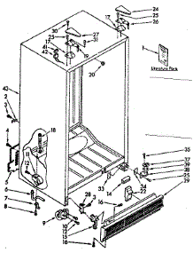 Cabinet Parts parts for Kenmore Refrigerator 106.8566771 (1068566771, 106 8566771) from AppliancePartsPros.com