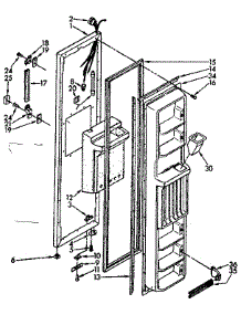 Freezer Door Parts parts for Kenmore Refrigerator 106.8566771 (1068566771, 106 8566771) from AppliancePartsPros.com