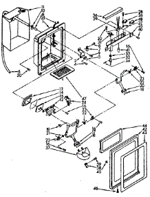 Dispenser Front Parts parts for Kenmore Refrigerator 106.8566771 (1068566771, 106 8566771) from AppliancePartsPros.com