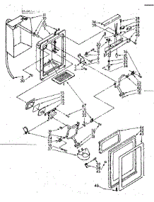 Dispenser Front Parts parts for Kenmore Refrigerator 106.8566811 (1068566811, 106 8566811) from AppliancePartsPros.com