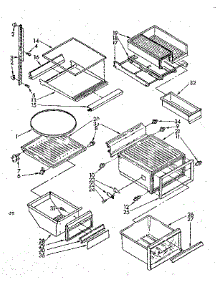 Refrigerator Interior Parts parts for Kenmore Refrigerator 106.8566811 (1068566811, 106 8566811) from AppliancePartsPros.com