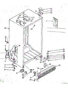 Cabinet Parts parts for Kenmore Refrigerator 106.8566831 (1068566831, 106 8566831) from AppliancePartsPros.com