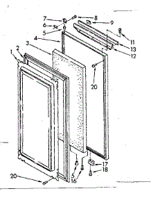 Handi-Door Parts parts for Kenmore Refrigerator 106.8566861 (1068566861, 106 8566861) from AppliancePartsPros.com
