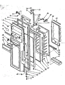 Refrigerator Door Parts parts for Kenmore Refrigerator 106.8566882 (1068566882, 106 8566882) from AppliancePartsPros.com