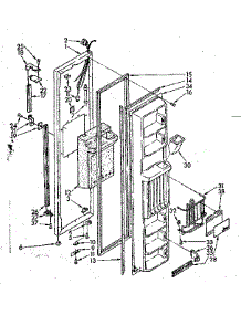 Freezer Door Parts parts for Kenmore Refrigerator 106.8566882 (1068566882, 106 8566882) from AppliancePartsPros.com