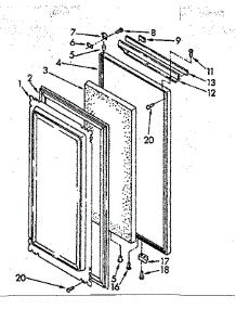 Handi-Door Parts parts for Kenmore Refrigerator 106.8566882 (1068566882, 106 8566882) from AppliancePartsPros.com