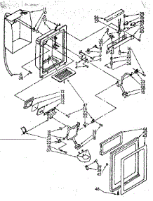 Dispenser Front Parts parts for Kenmore Refrigerator 106.8566882 (1068566882, 106 8566882) from AppliancePartsPros.com