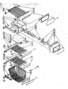Freezer Interior Parts parts for Kenmore Refrigerator 106.8566882 (1068566882, 106 8566882) from AppliancePartsPros.com