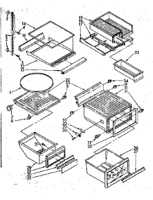 Refrigerator Interior Parts parts for Kenmore Refrigerator 106.8566882 (1068566882, 106 8566882) from AppliancePartsPros.com