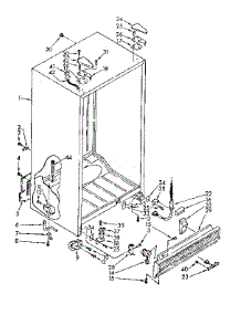 Cabinet Parts parts for Kenmore Refrigerator 106.8566960 (1068566960, 106 8566960) from AppliancePartsPros.com