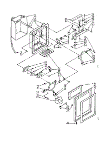 Dispenser Front Parts parts for Kenmore Refrigerator 106.8566960 (1068566960, 106 8566960) from AppliancePartsPros.com