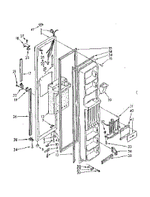 Freezer Door Parts parts for Kenmore Refrigerator 106.8566960 (1068566960, 106 8566960) from AppliancePartsPros.com