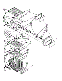 Freezer Interior Parts parts for Kenmore Refrigerator 106.8566960 (1068566960, 106 8566960) from AppliancePartsPros.com