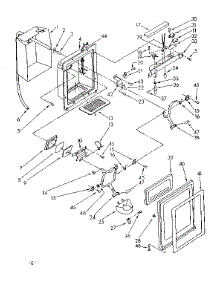 Dispenser Front Parts parts for Kenmore Refrigerator 106.8572830 (1068572830, 106 8572830) from AppliancePartsPros.com