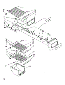 Freezer Interior Parts parts for Kenmore Refrigerator 106.8572830 (1068572830, 106 8572830) from AppliancePartsPros.com