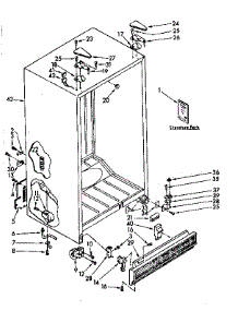 Cabinet Parts parts for Kenmore Refrigerator 106.8572831 (1068572831, 106 8572831) from AppliancePartsPros.com