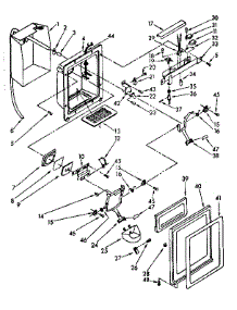 Dispenser Front Parts parts for Kenmore Refrigerator 106.8572831 (1068572831, 106 8572831) from AppliancePartsPros.com