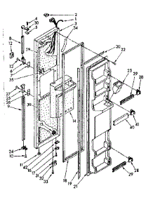 Freezer Door Parts parts for Kenmore Refrigerator 106.8572831 (1068572831, 106 8572831) from AppliancePartsPros.com