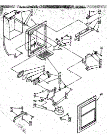 Dispenser Front Parts parts for Kenmore Refrigerator 106.8576973 (1068576973, 106 8576973) from AppliancePartsPros.com