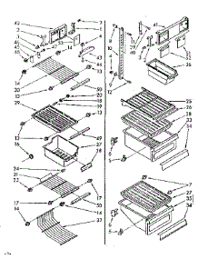 Liner Parts parts for Kenmore Refrigerator 106.8579470 (1068579470, 106 8579470) from AppliancePartsPros.com