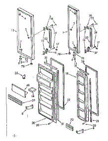 Door Parts parts for Kenmore Refrigerator 106.8579470 (1068579470, 106 8579470) from AppliancePartsPros.com